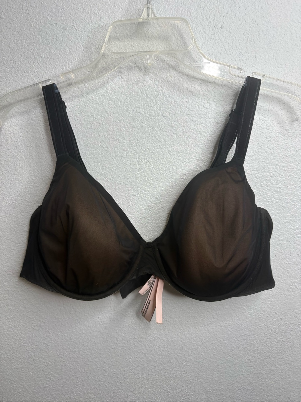 Victoria’s Secret Lined Perfect Coverage Black Bra Size 40C